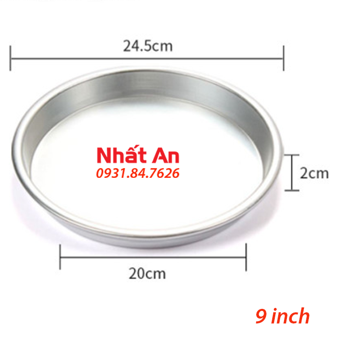 Khuôn nhôm nướng bánh pizza (Có nhiều size)