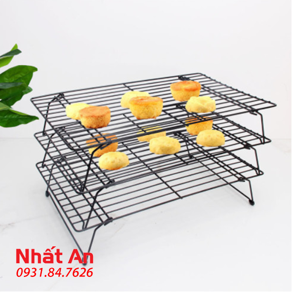 Rack phơi bánh chống dính 3 tầng 40x25cm