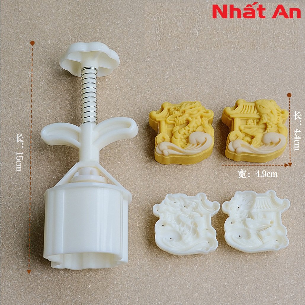 Khuôn Trung Thu Rồng Cá 75gr