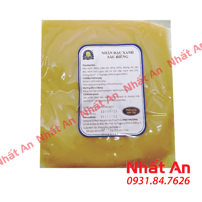 Nhân Trung Thu Đậu Xanh Sầu Riêng Phú Thương 1kg