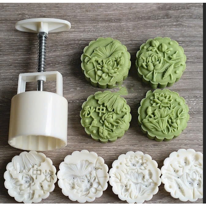 Khuôn trung thu 4 mặt sen Thu 125gr