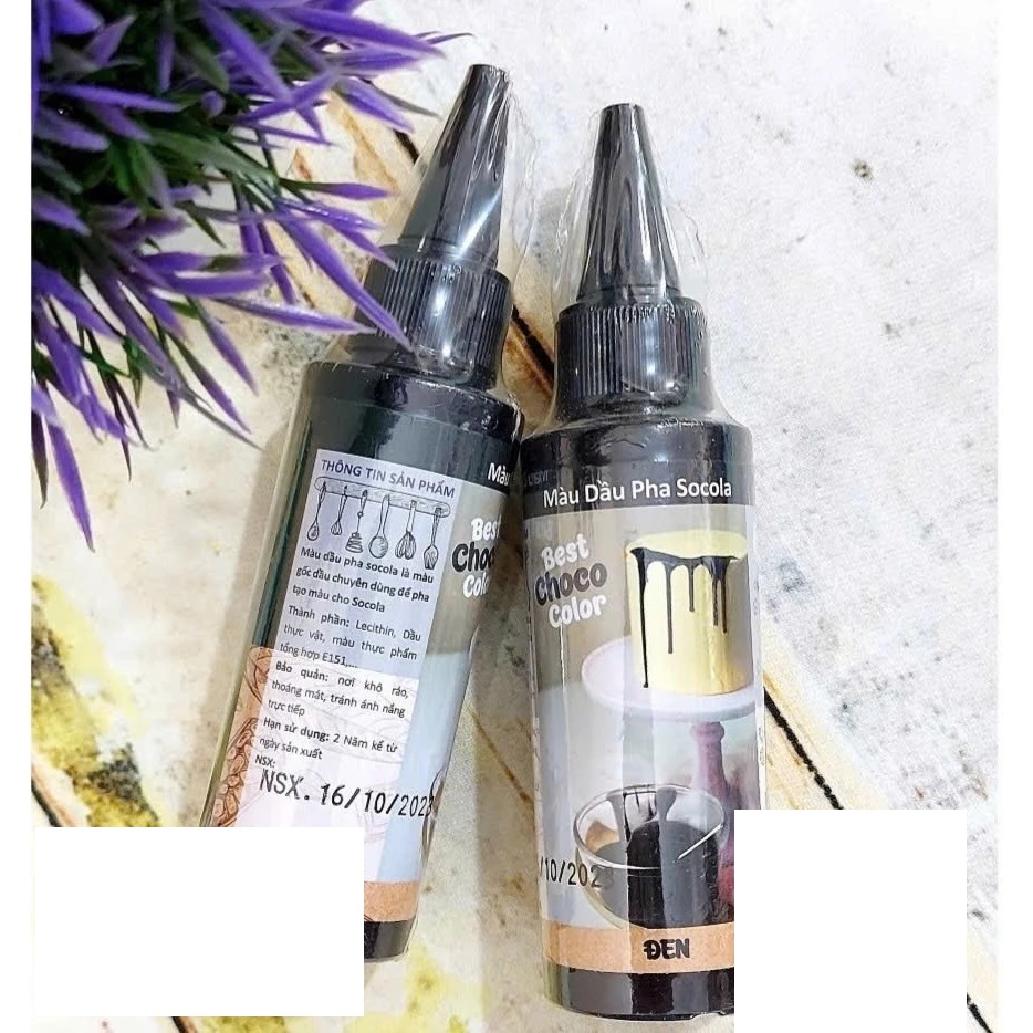 Màu dầu pha socola Đen 50ml