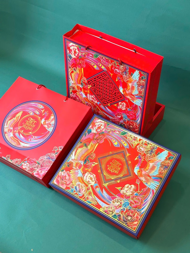 Hộp Tết đựng rượu Xuân Thịnh Vượng