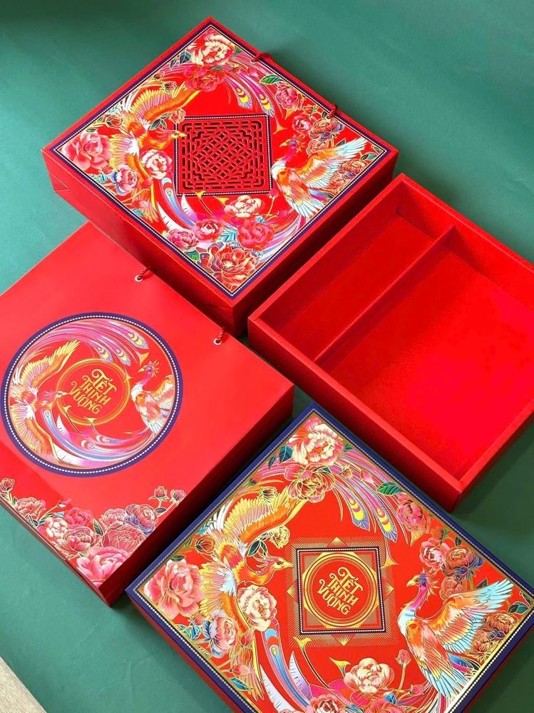 Hộp Tết đựng rượu Xuân Thịnh Vượng