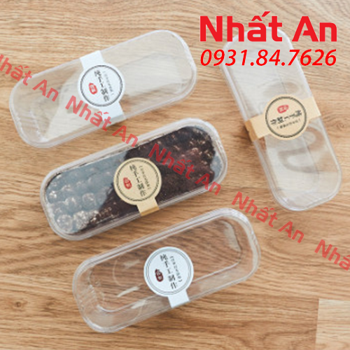Hộp nhựa trong hình chữ nhật bánh mousse XY599