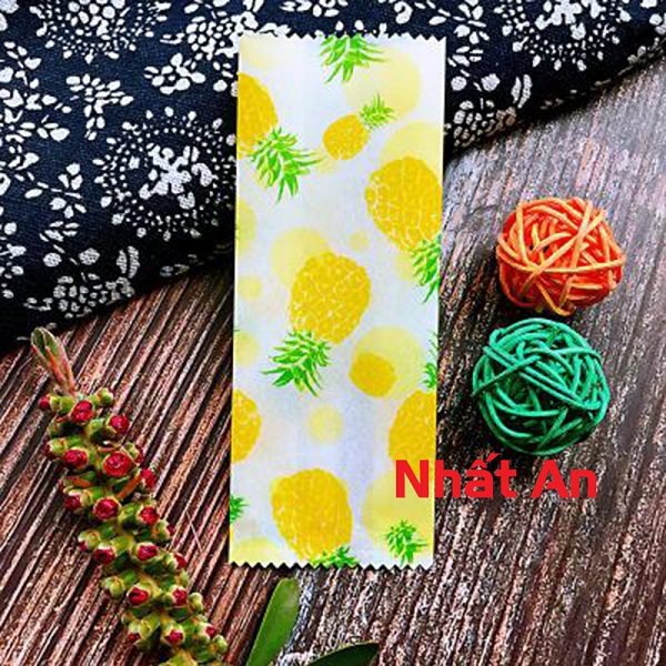 Túi bánh dứa thắt eo 12.8x5x3cm (Có nhiều mẫu) - 100 cái