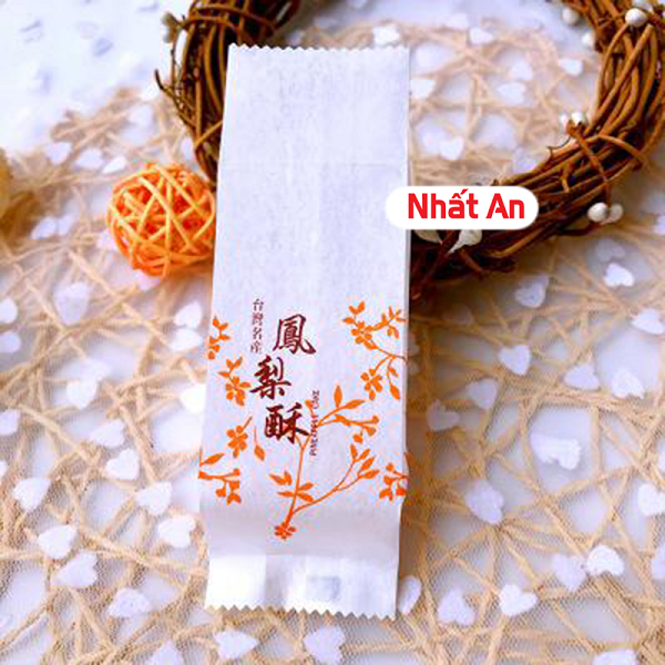 Túi bánh dứa thắt eo 12.8x5x3cm (Có nhiều mẫu) - 100 cái