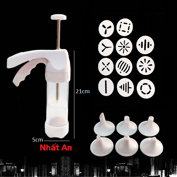 Ống bơm bánh quy nhựa Cookies Press