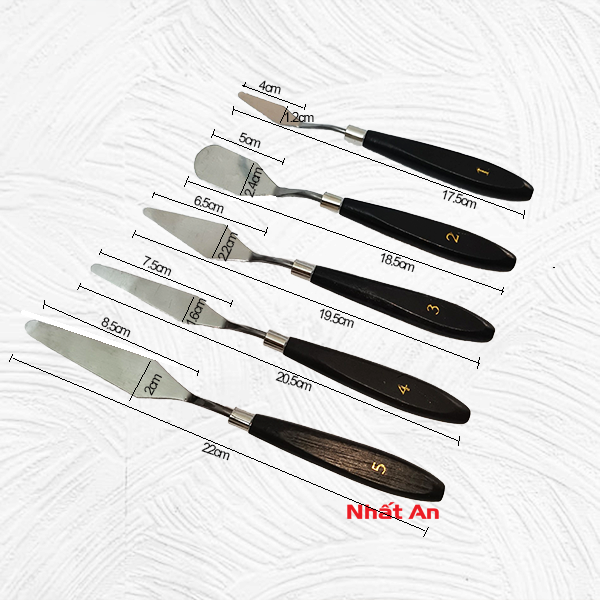 Bộ dụng cụ tạo hình fondant 5 món / spatula