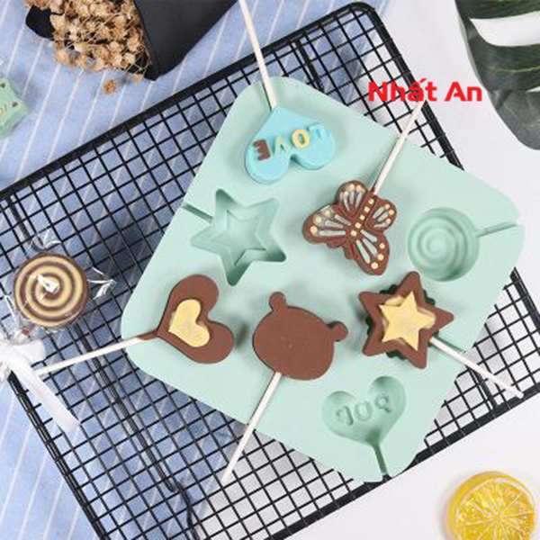 Khuôn silicone que kẹo (Có 4 mẫu)