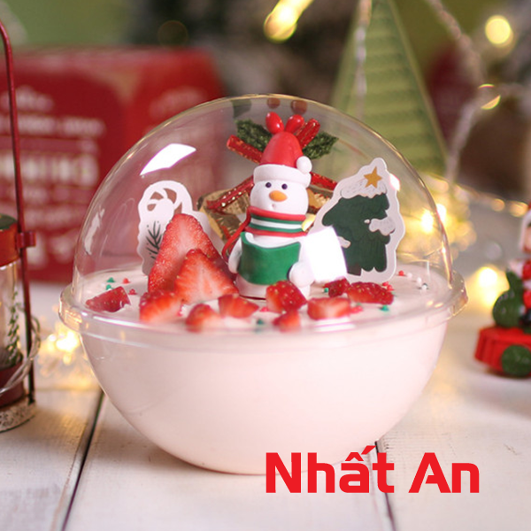 Hộp nhựa hình cầu HT145 500ml (Giá đã bao gồm quai xách giấy)