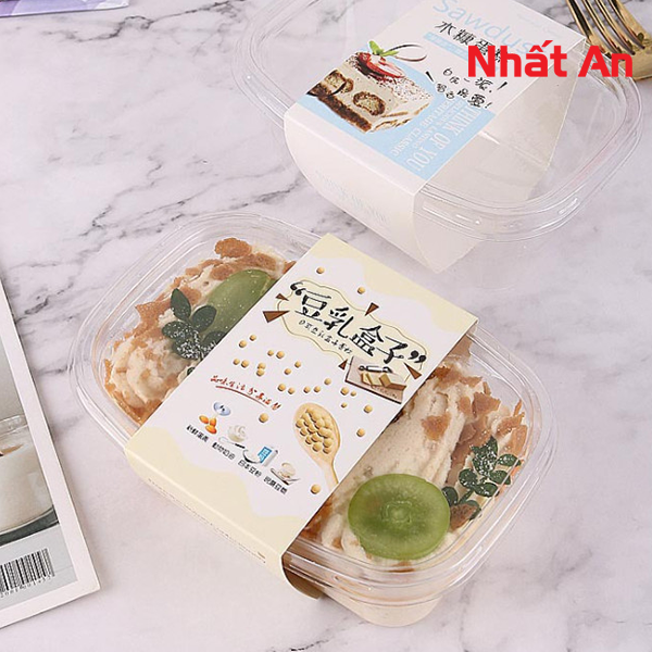 Hộp nhựa trong chữ nhật PET XY092