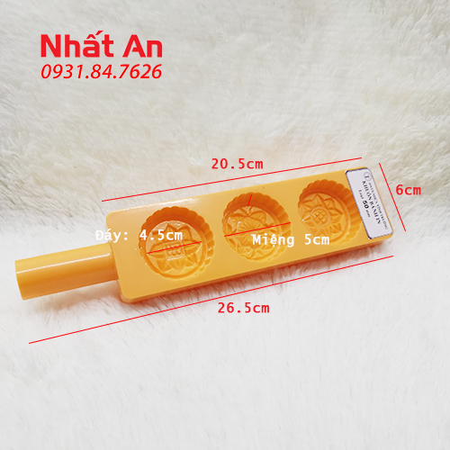 Khuôn bánh in 3 họa tiết 5cm Vĩnh Trường