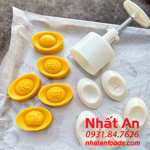 Khuôn trung thu 5 mặt Thỏi Vàng 50gr