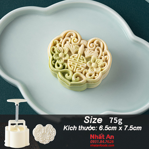 Khuôn trung thu 1 mặt Chữ Khánh 75gr