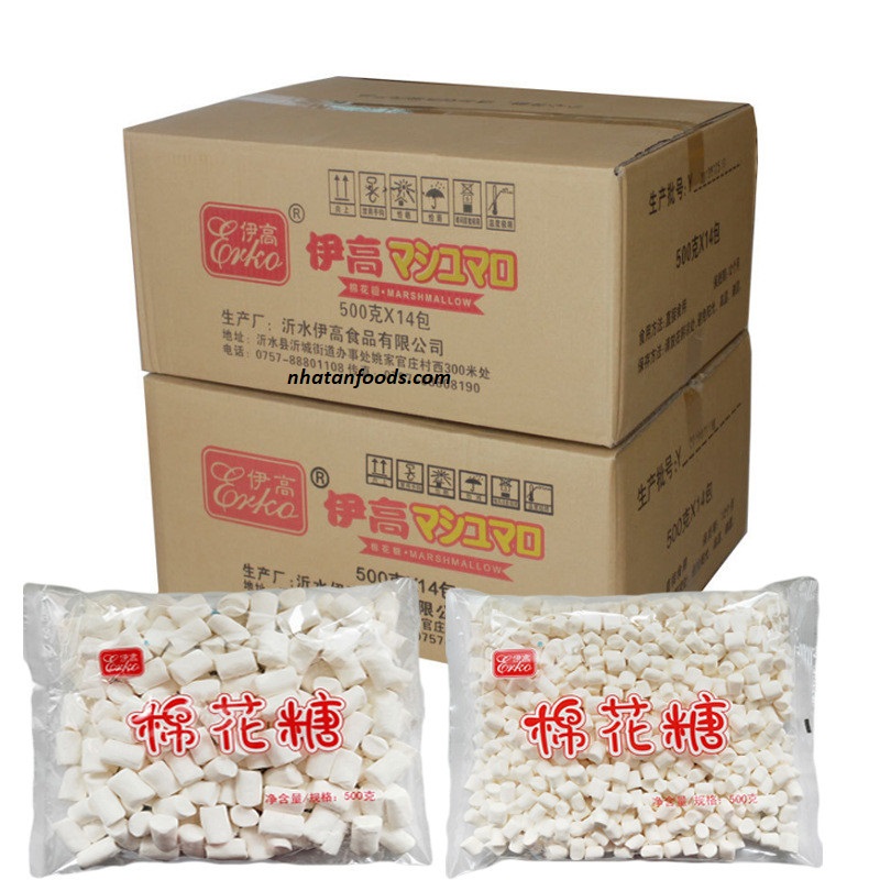 Kẹo dẻo Marshmallow Erko viên nhỏ 500gr