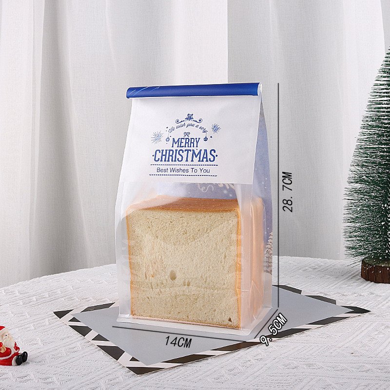 Túi đựng bánh dây gài Noel-Size nhỏ màu xanh