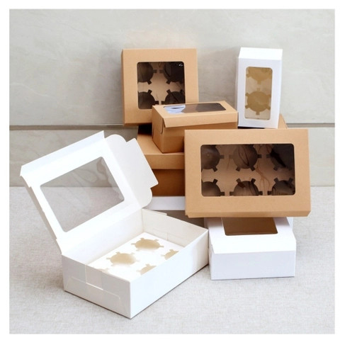 Hộp cupcake giấy 4 bánh