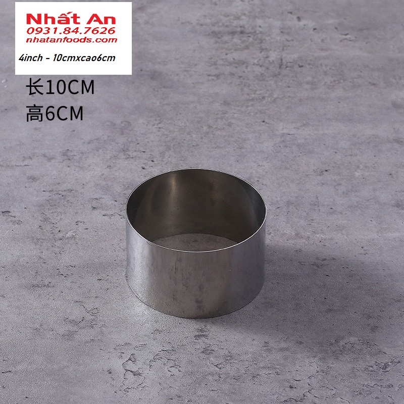 Khuôn ring tròn làm bánh mousse TQ  cao 6cm (có 4 size)