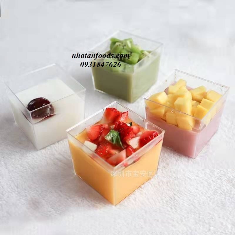 Ly nhựa mica vuông 6055 150ml