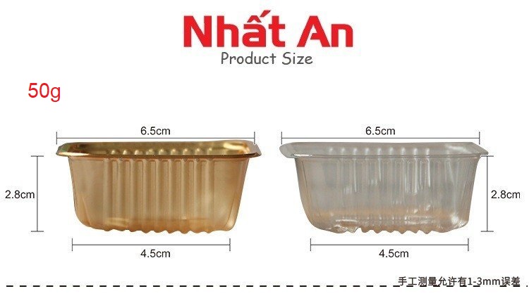Khay trung thu 50gr - Có 2 màu (100 cái)