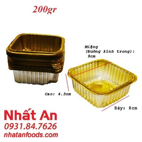 Khay trung thu thành cao 200gr Màu Trắng