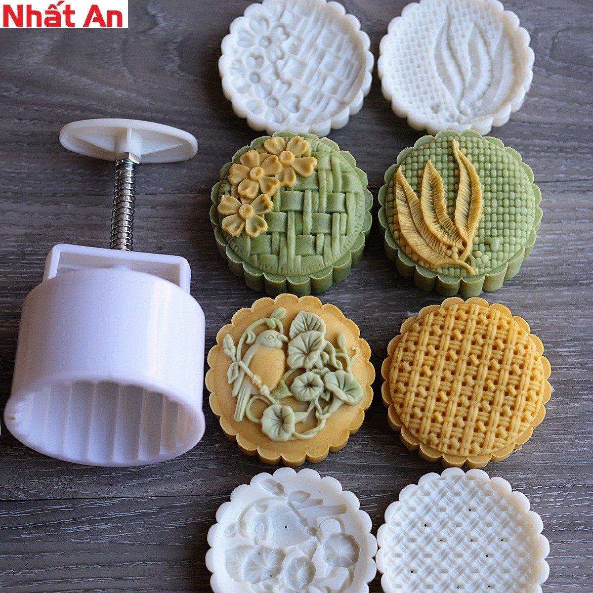 Khuôn trung thu Đan lưới lông vũ 150 - 180gr
