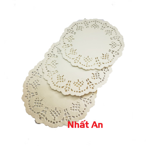 Giấy lót ren hoa văn tròn (Có 7 size) - 100 tờ/xấp
