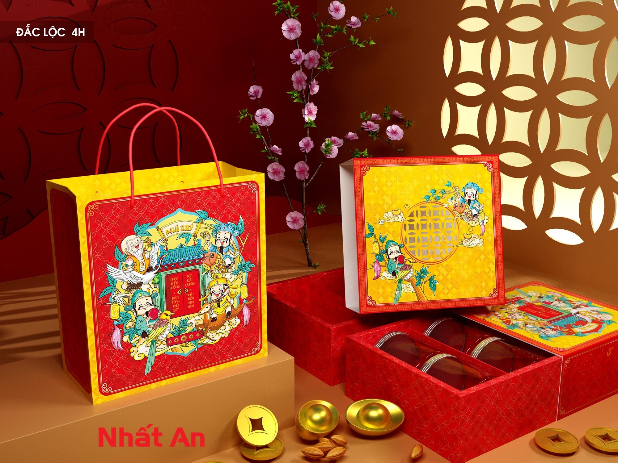 Hộp Tết Đắc Lộc 4H