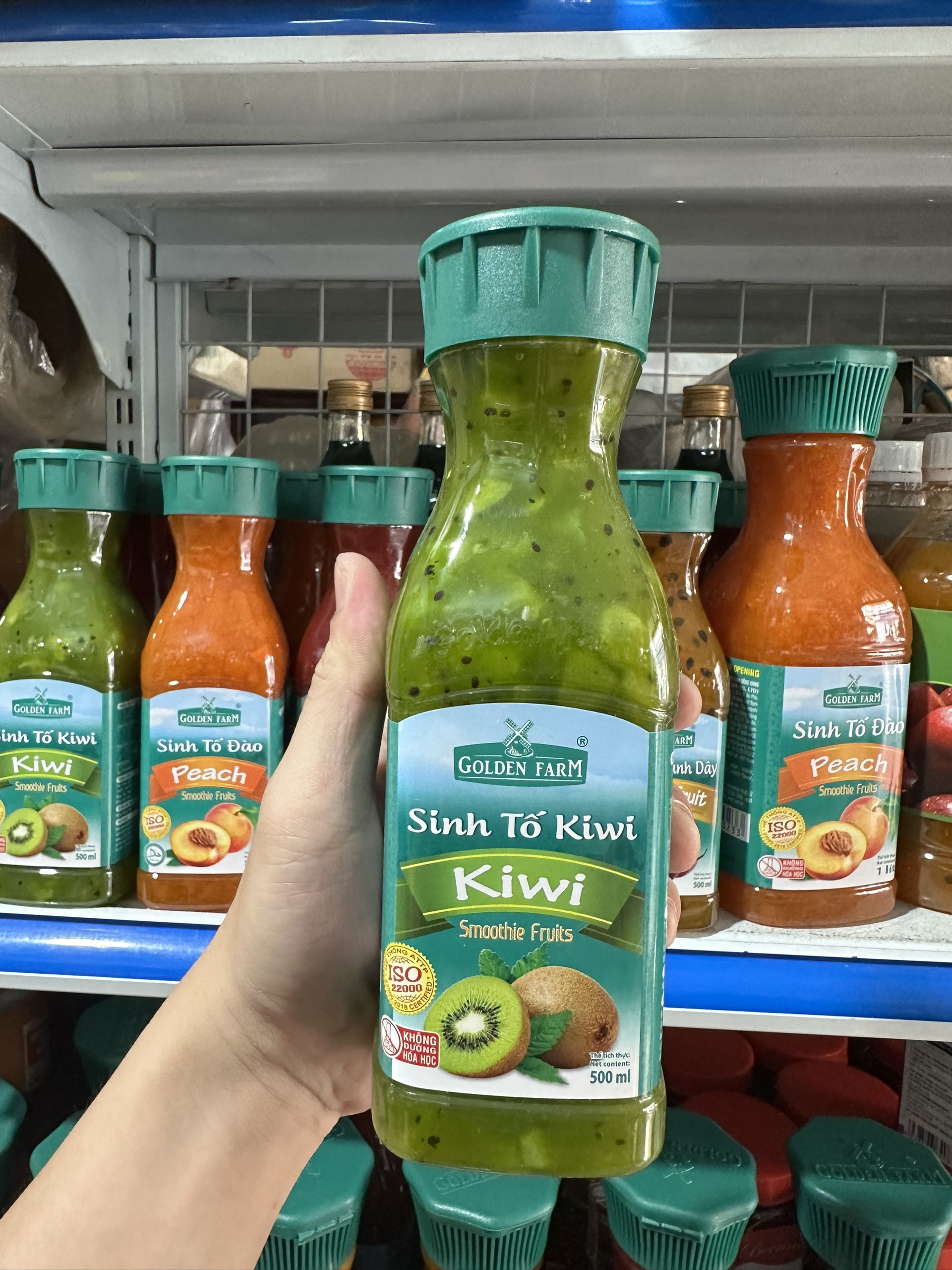 Sinh tố Kiwi Golden farm 500ml/1 lít