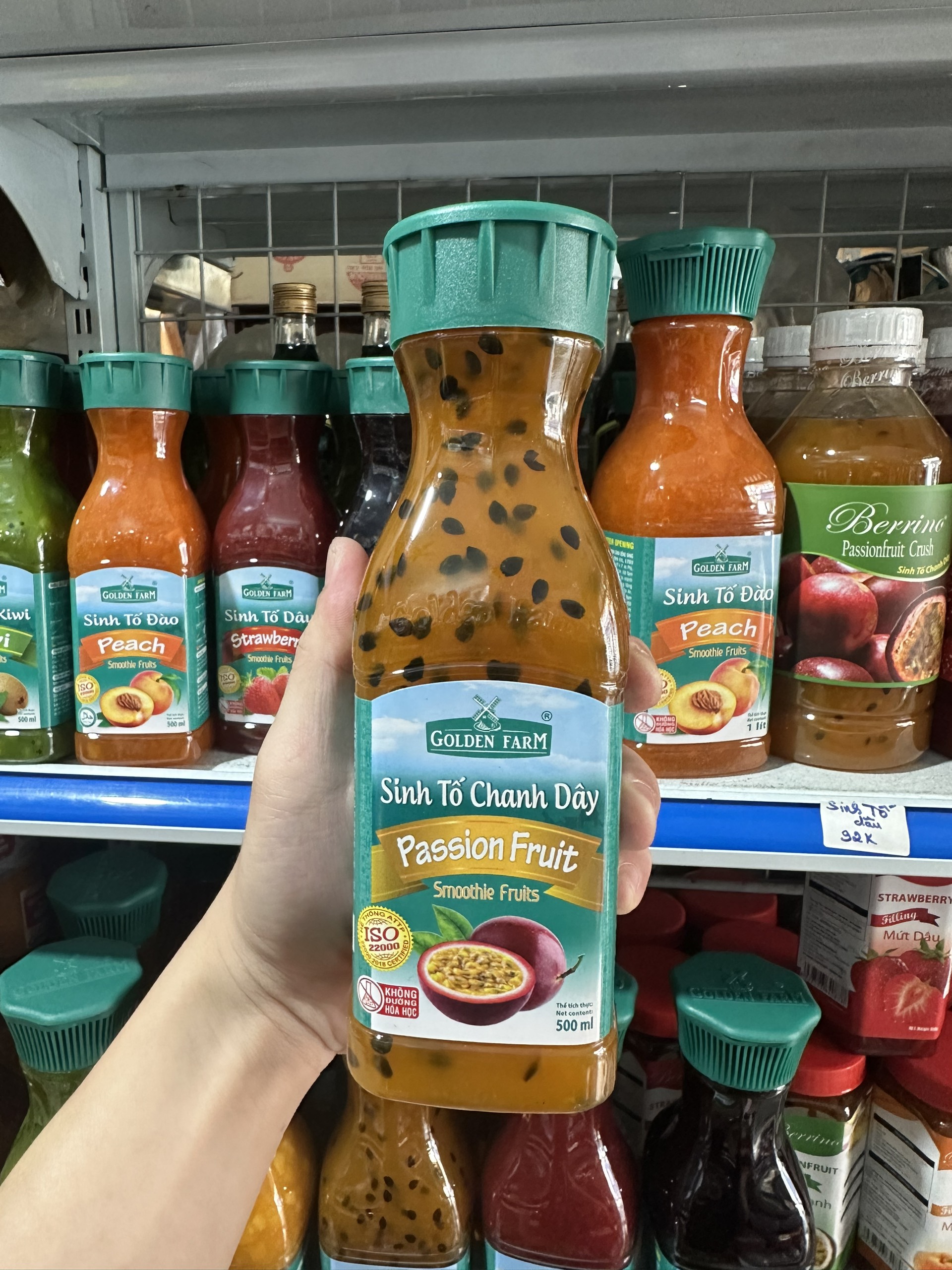 Sinh tố chanh dây Golden Farm 500ml/1 lít