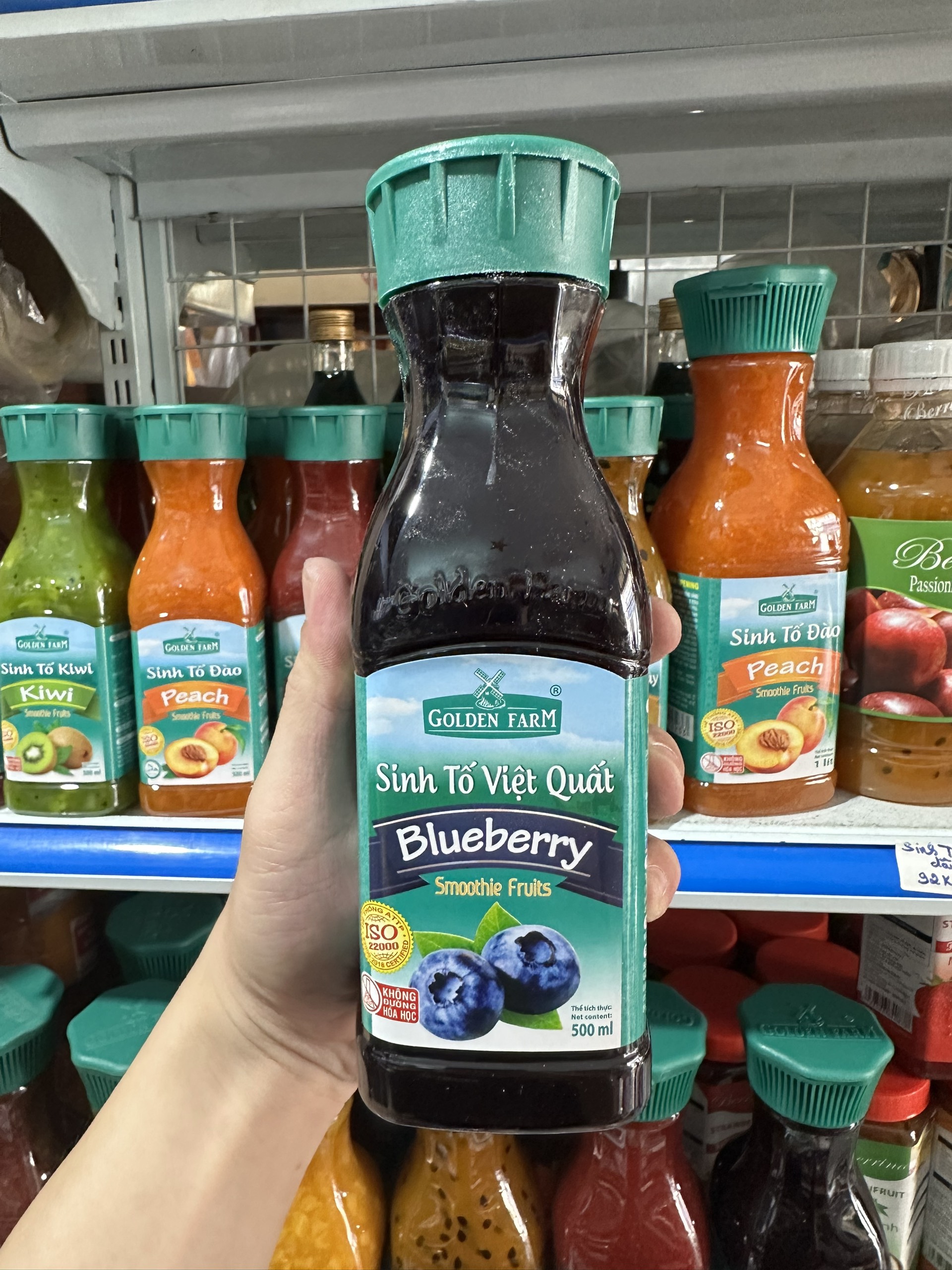 Sinh tố Việt quất Golden Farm 500ml/1 lít