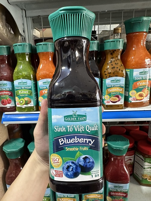 Sinh tố Việt quất Golden Farm 500ml/1 lít