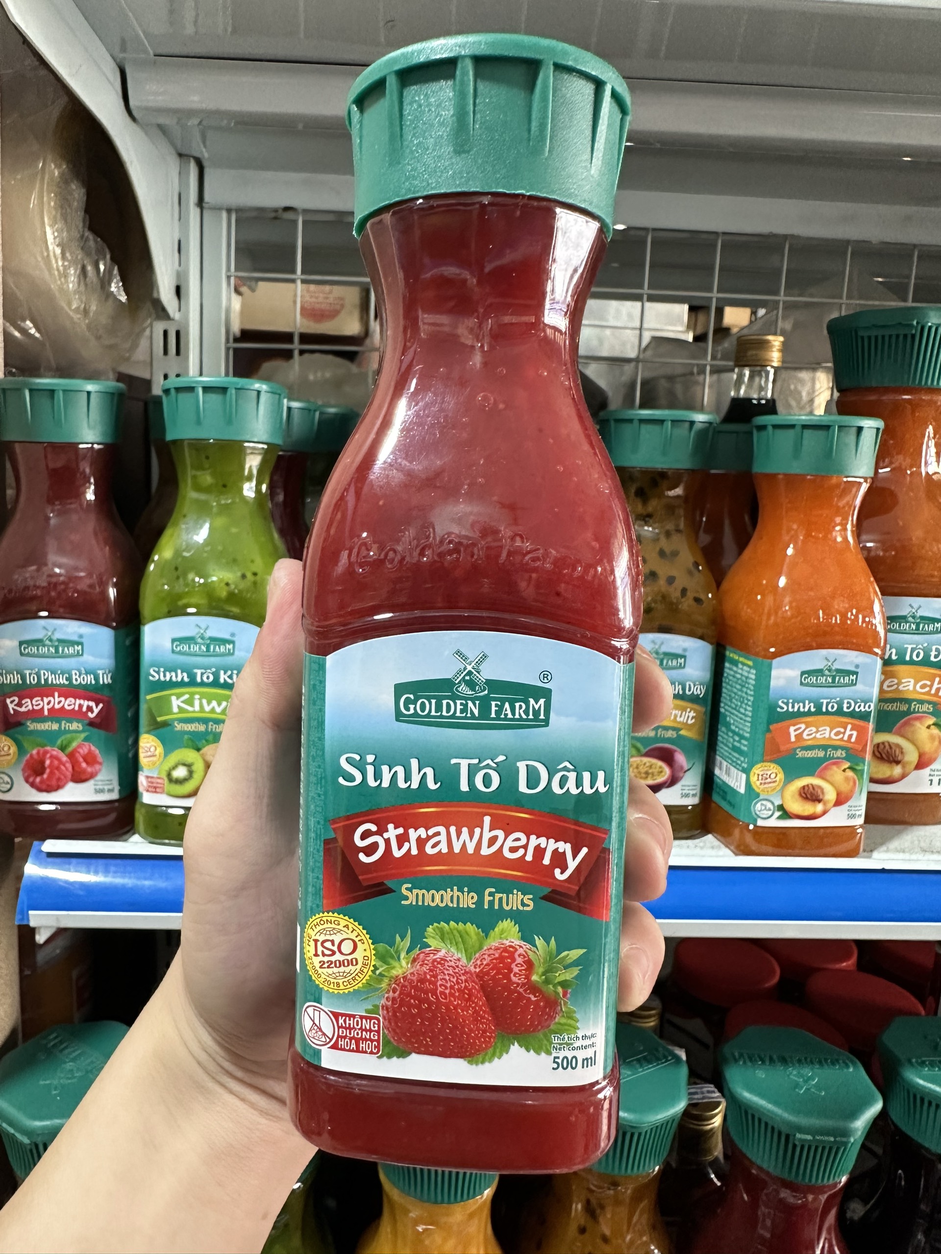 Sinh tố Dâu Golden Farm 500ml/1 lít