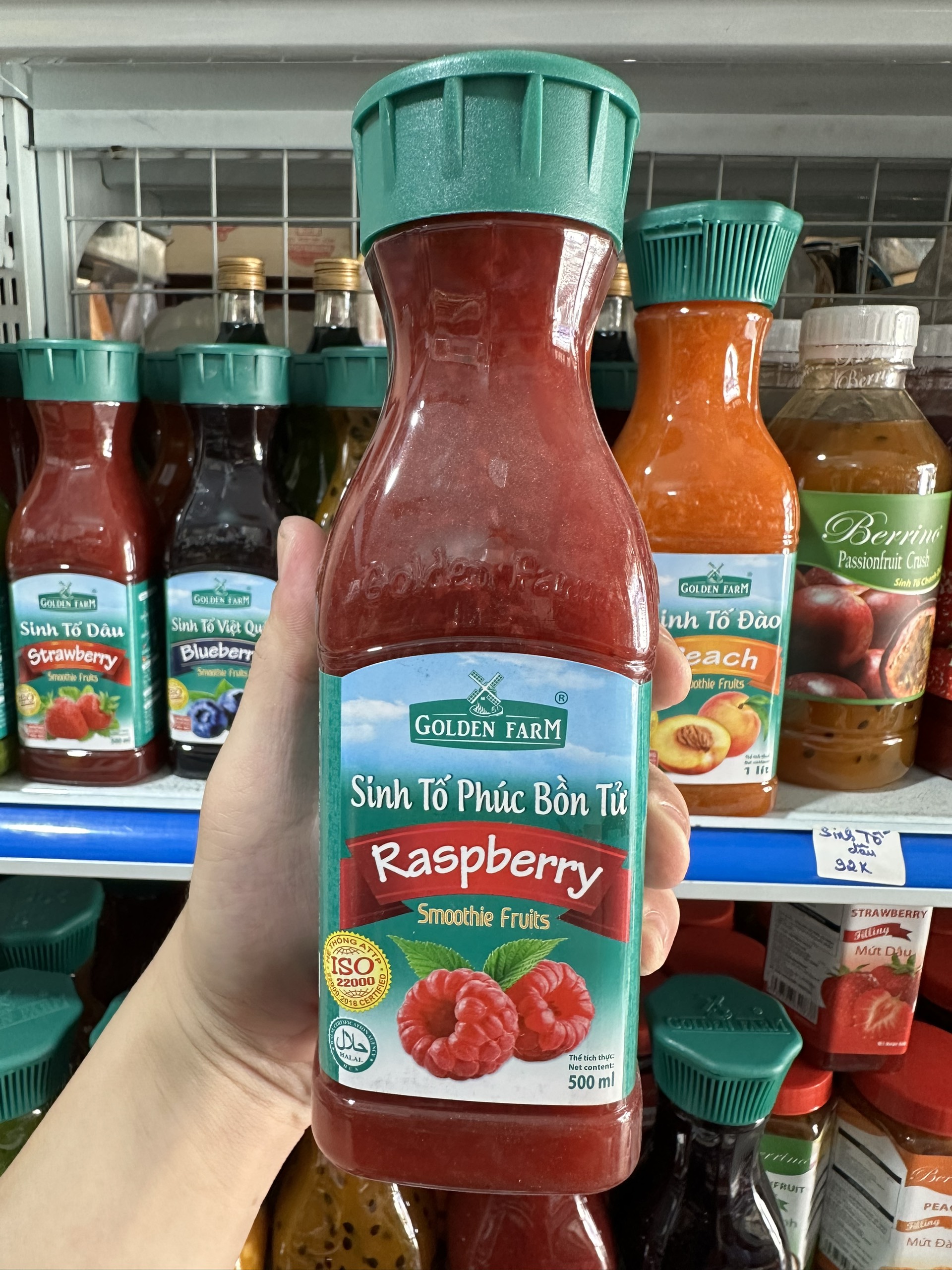 Sinh tố Phúc bồn tử Golden Farm 500ml/1 lít