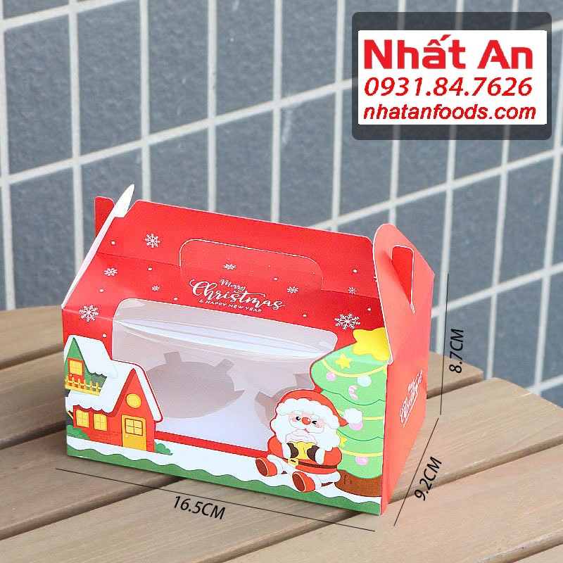 Hộp cupcake 2 bánh Giáng Sinh Noel