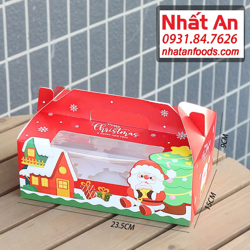 Hộp cupcake 6 bánh Giáng Sinh Noel