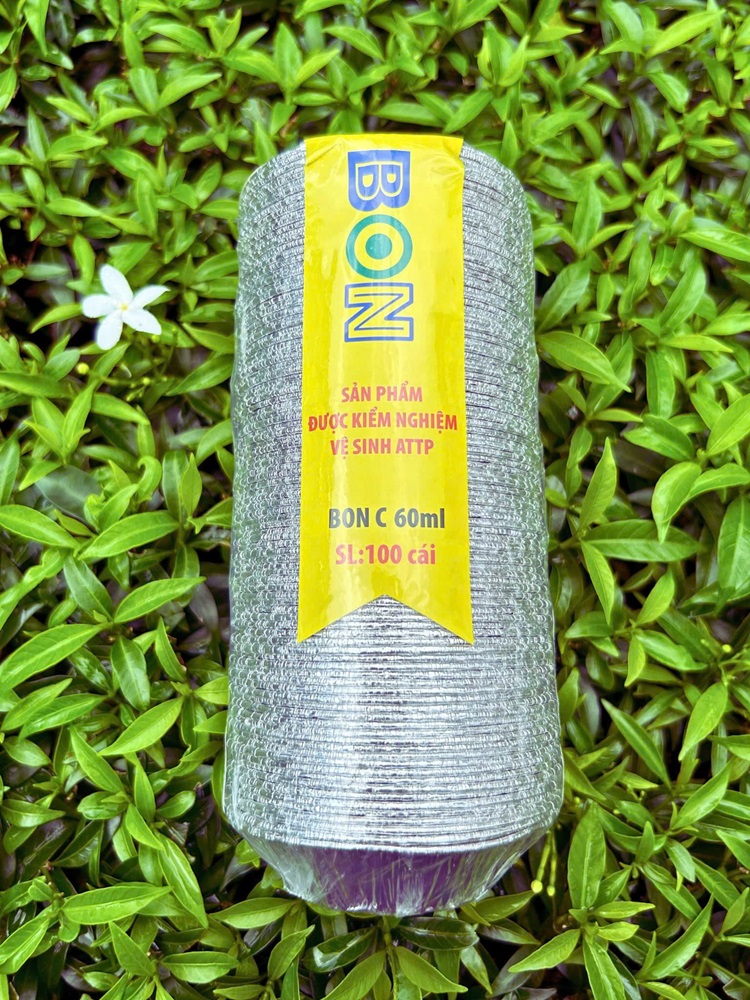 Chén tart giấy bạc nhôm 7cm - 100 cái