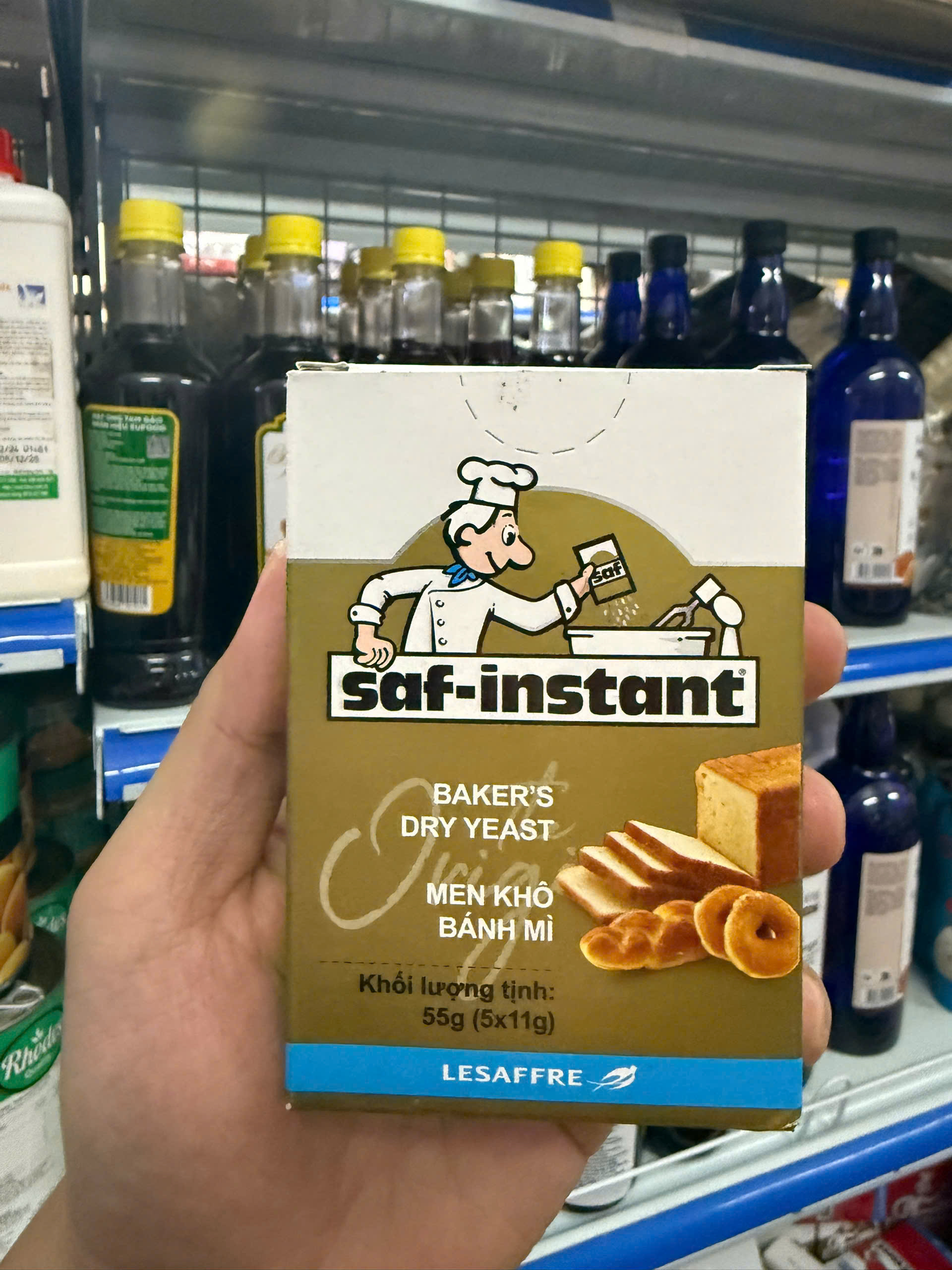 Men khô ngọt Saf-Instant 55gr (hộp 5 gói nhỏ)