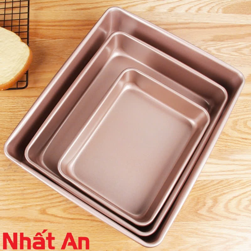 Khuôn hình chữ nhật chống dính, có 3 size: