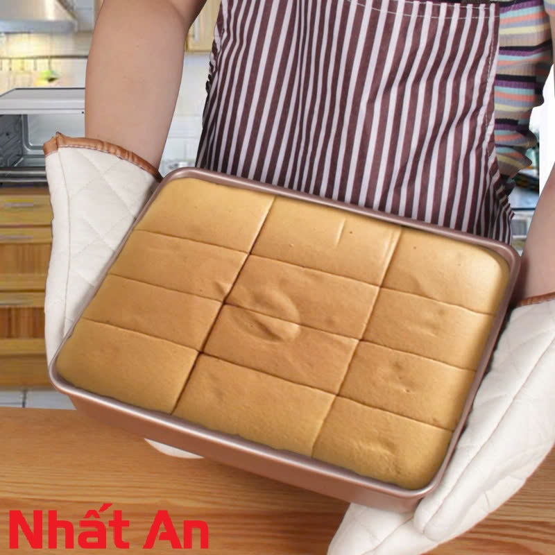 Khuôn hình chữ nhật chống dính, có 3 size: