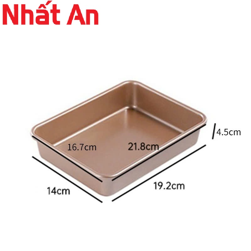 Khuôn hình chữ nhật chống dính, có 3 size: