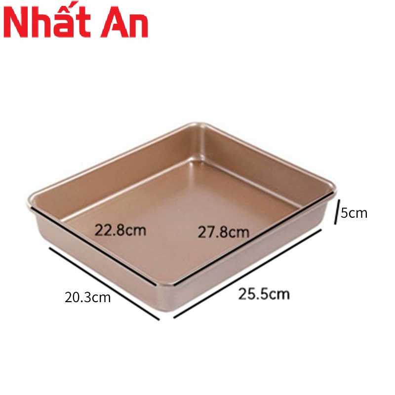 Khuôn hình chữ nhật chống dính, có 3 size: