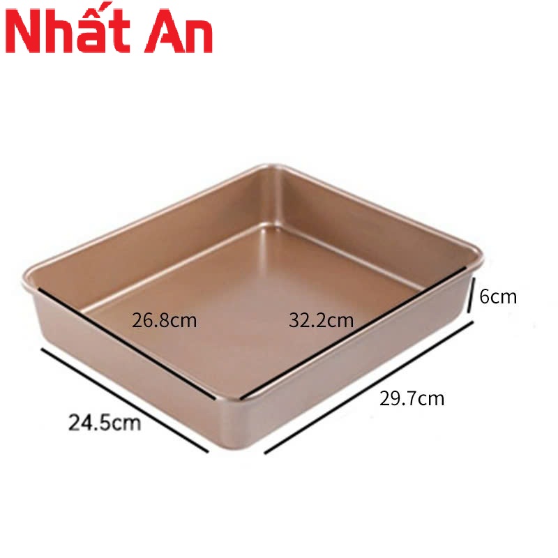 Khuôn hình chữ nhật chống dính, có 3 size: