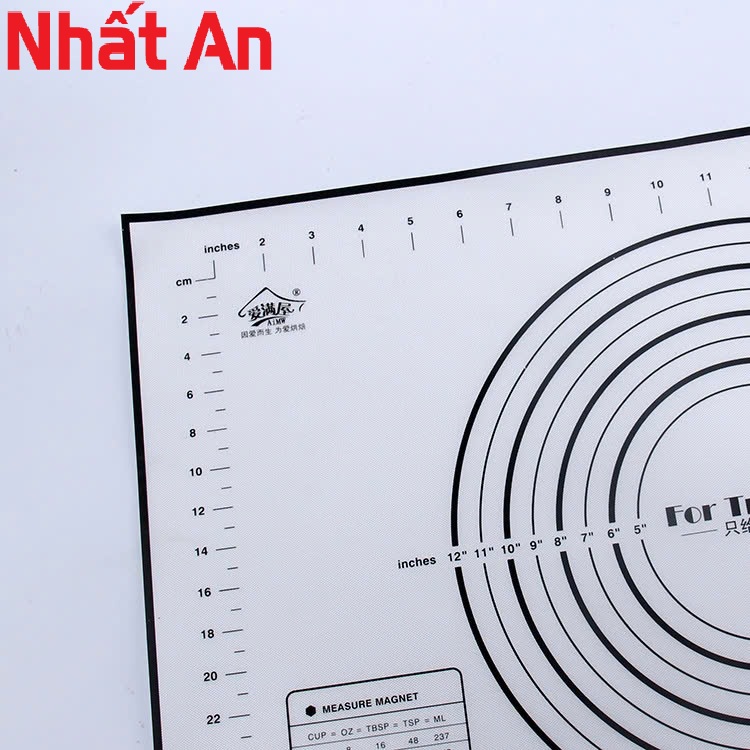 Tấm lót silicone nhồi bột (Có 2 size)