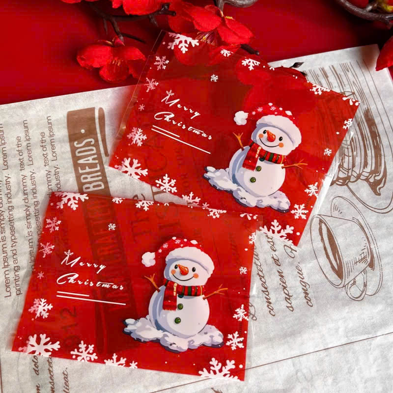 Túi hàn 7x10cm Noel Người tuyết 100 túi