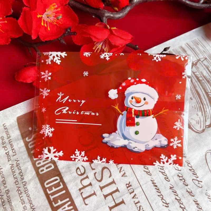 Túi hàn 7x10cm Noel Người tuyết 100 túi