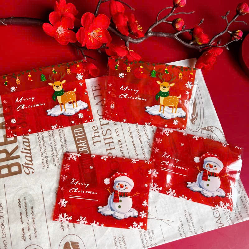 Túi hàn 7x10cm Noel Tuần Lộc 100 túi