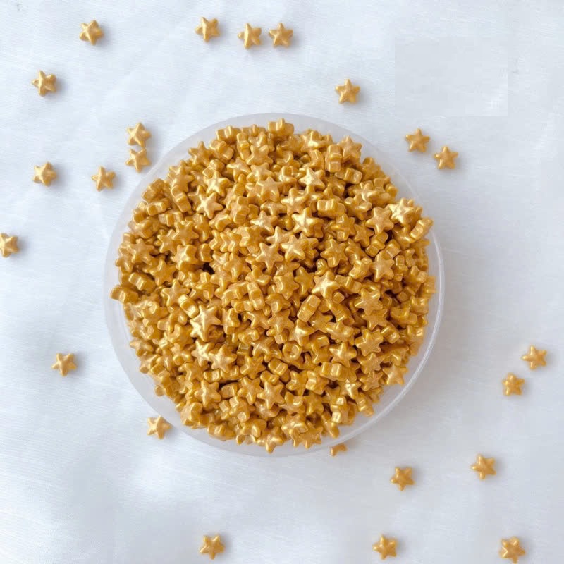 Bông đường hình ngôi sao vàng 1cm