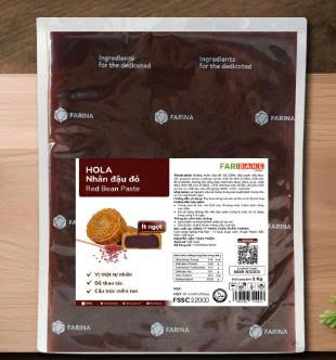Nhân trung thu đậu đỏ HOLA FARINA 1KG